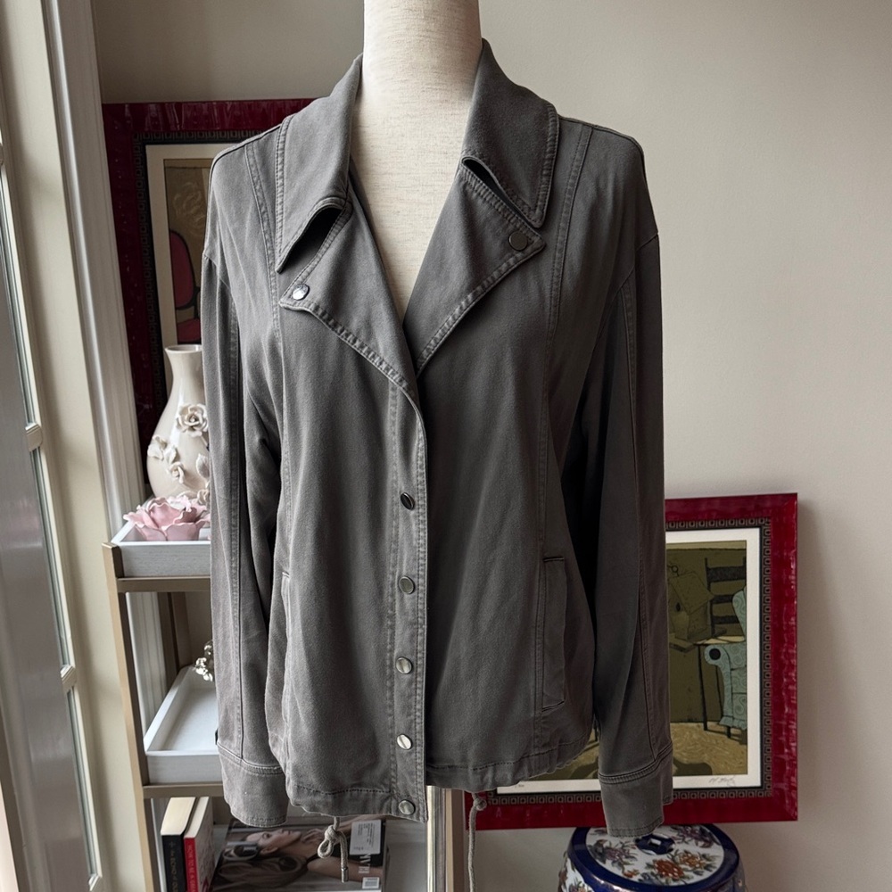 Nicole Miller Charcoal Utility Jacket